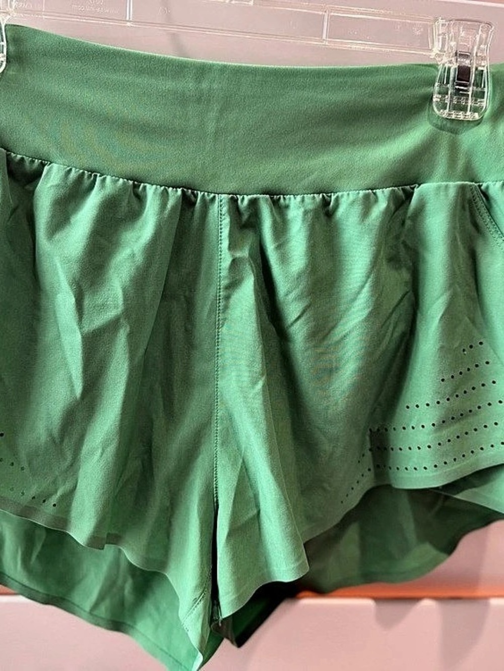 JoyLab Athletic Shortie Running Shorts Green Small